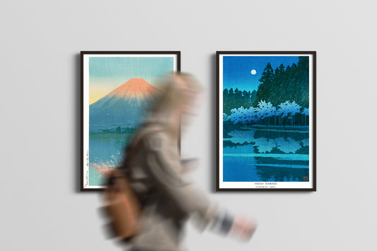 解説します!新作、川瀬巴水ポスター「山中湖の暁」と「井の頭の春の夜」