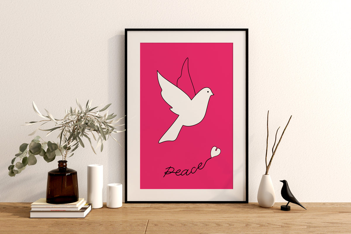 ピース&ピンク「Peace with Pink」A3