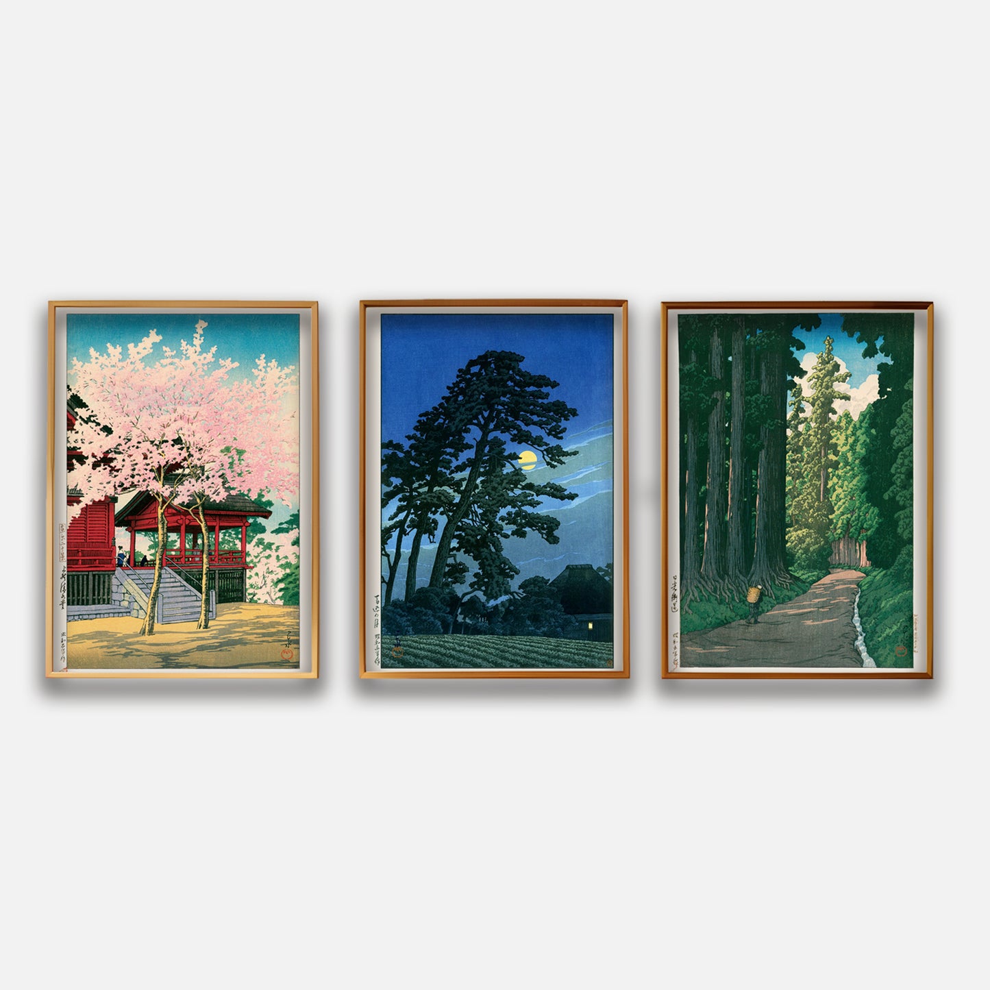 Set of 4 from 16 (A4) - Kawase Hasui
