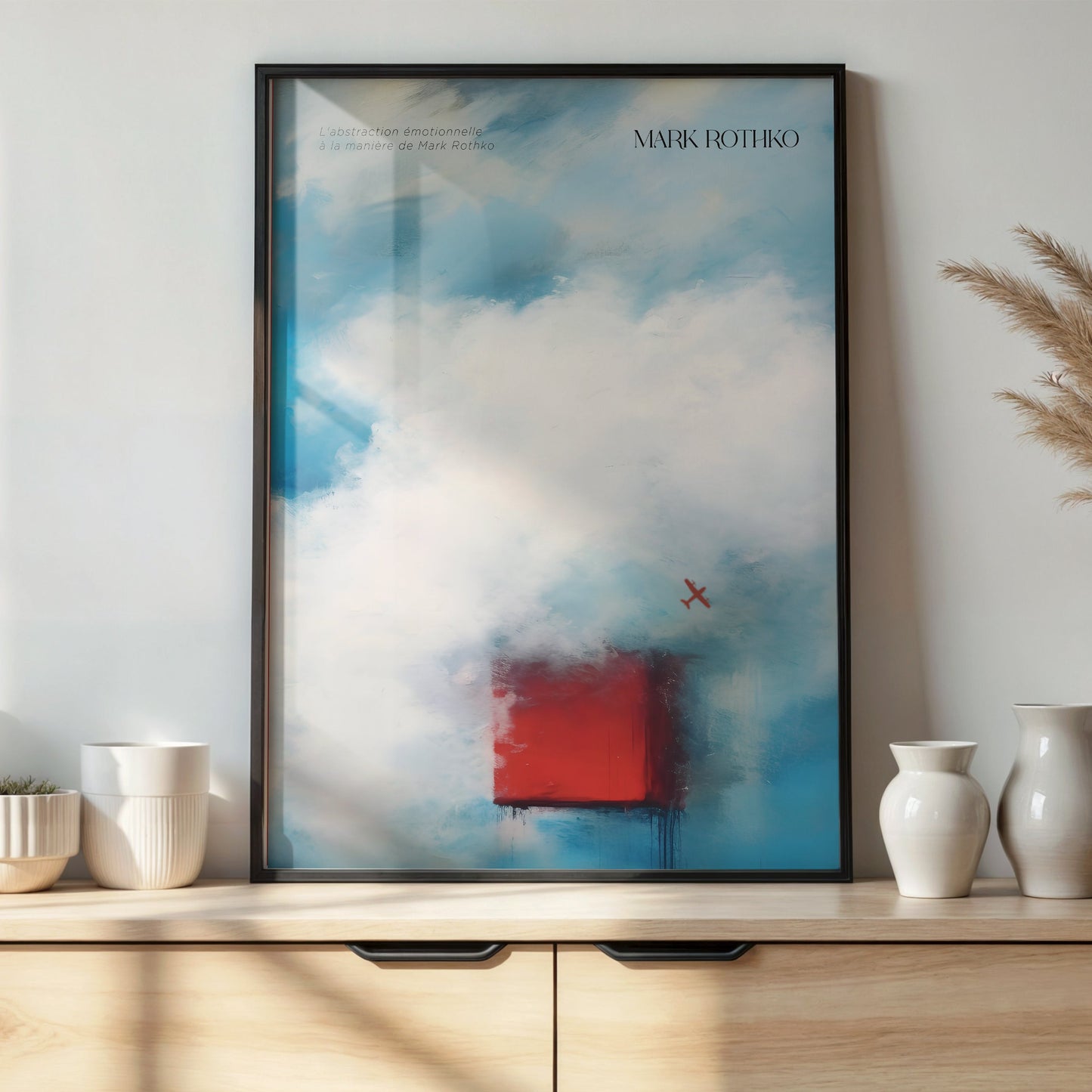 P-29 スカイブルー 空色の絵画〈Serenity in Color〉 A3