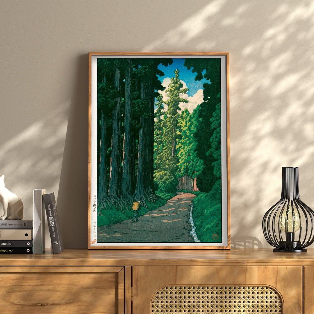 Nikko Road 12×18 - Kawase Hasui