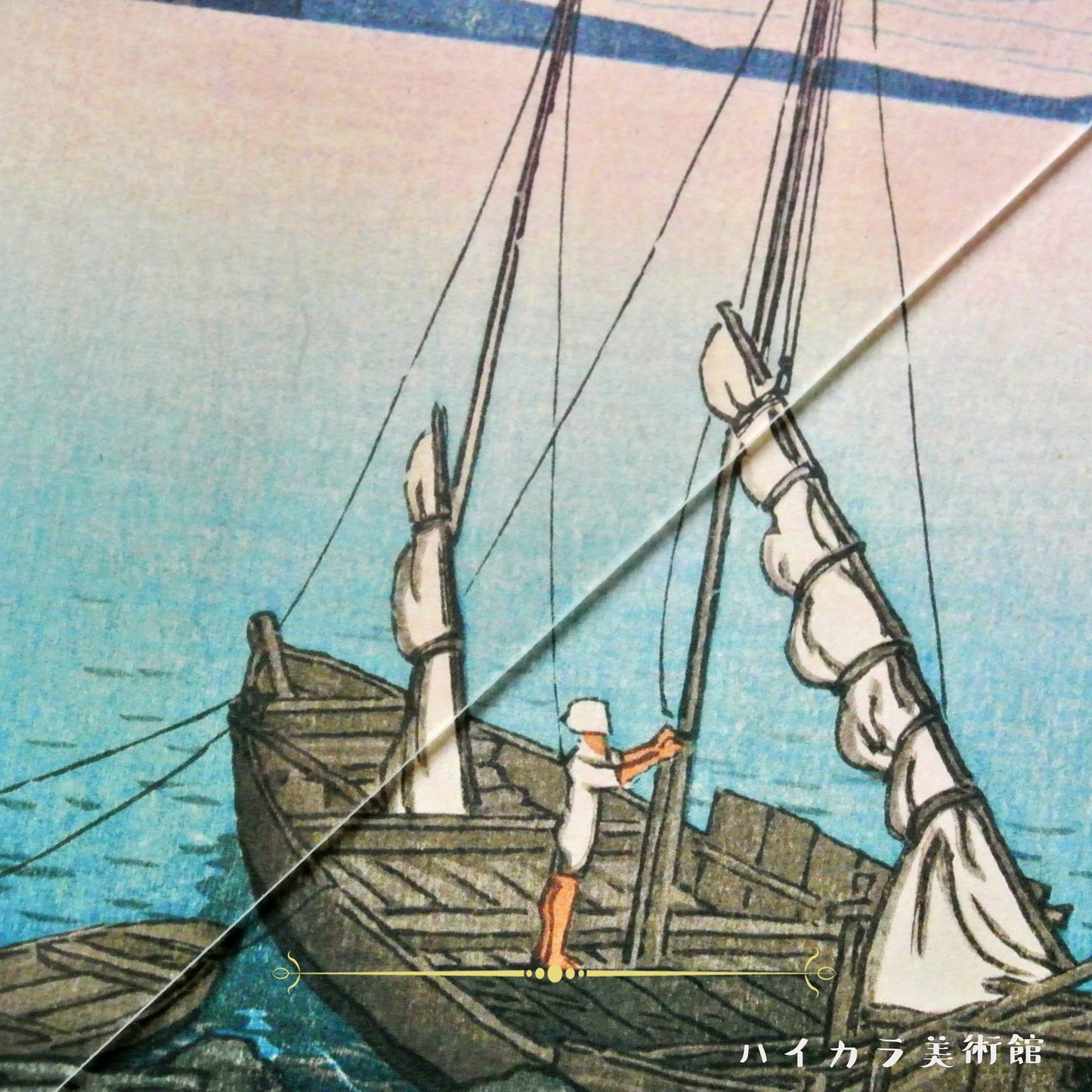 「平泉金色堂」絶筆 川瀬巴水 / 木製額(額装)木版画複製 日本製 ギャラリー品質 A3