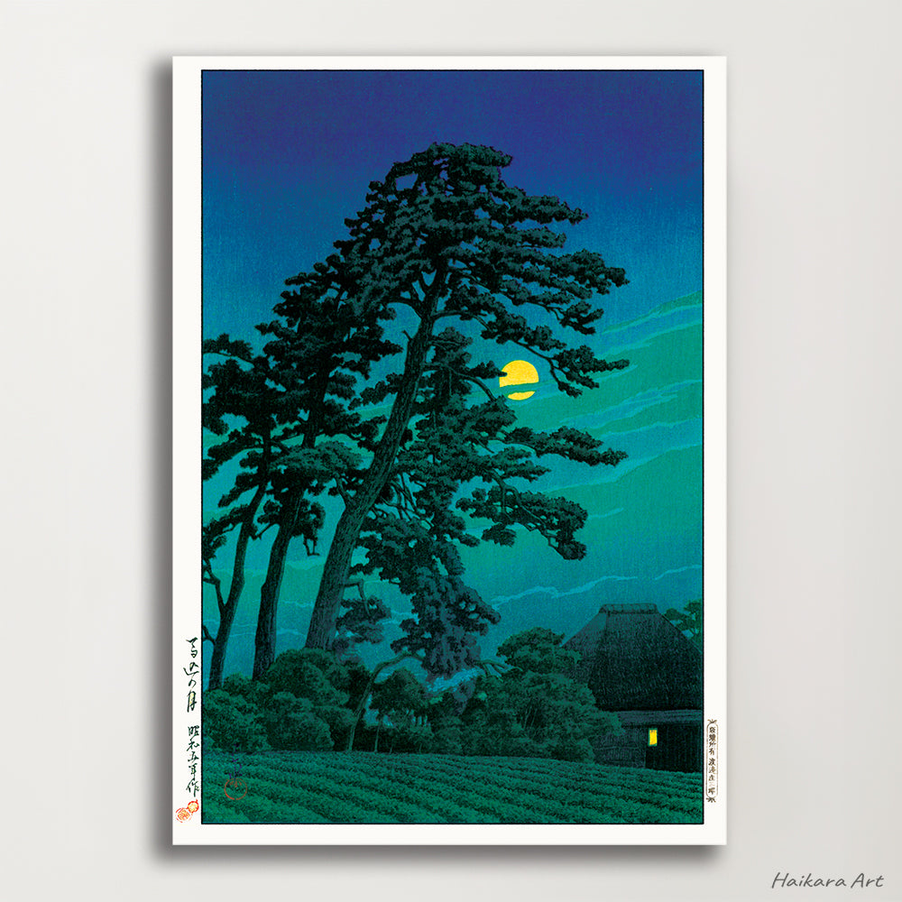 Kawase Hasui Moon in Magome A3standard