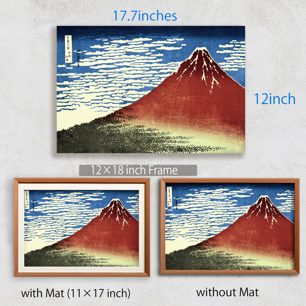 凱風快晴 12×18 / 葛飾北斎