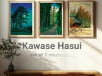 Kawase Hasui set of 3 nikko movie