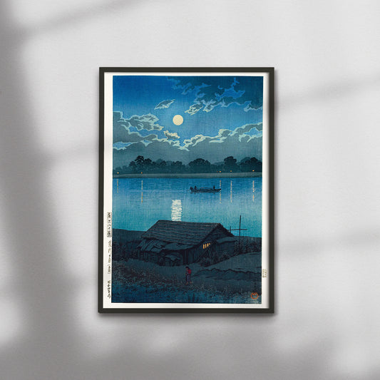  Arakawa Moon A4 - Kawase Hasui