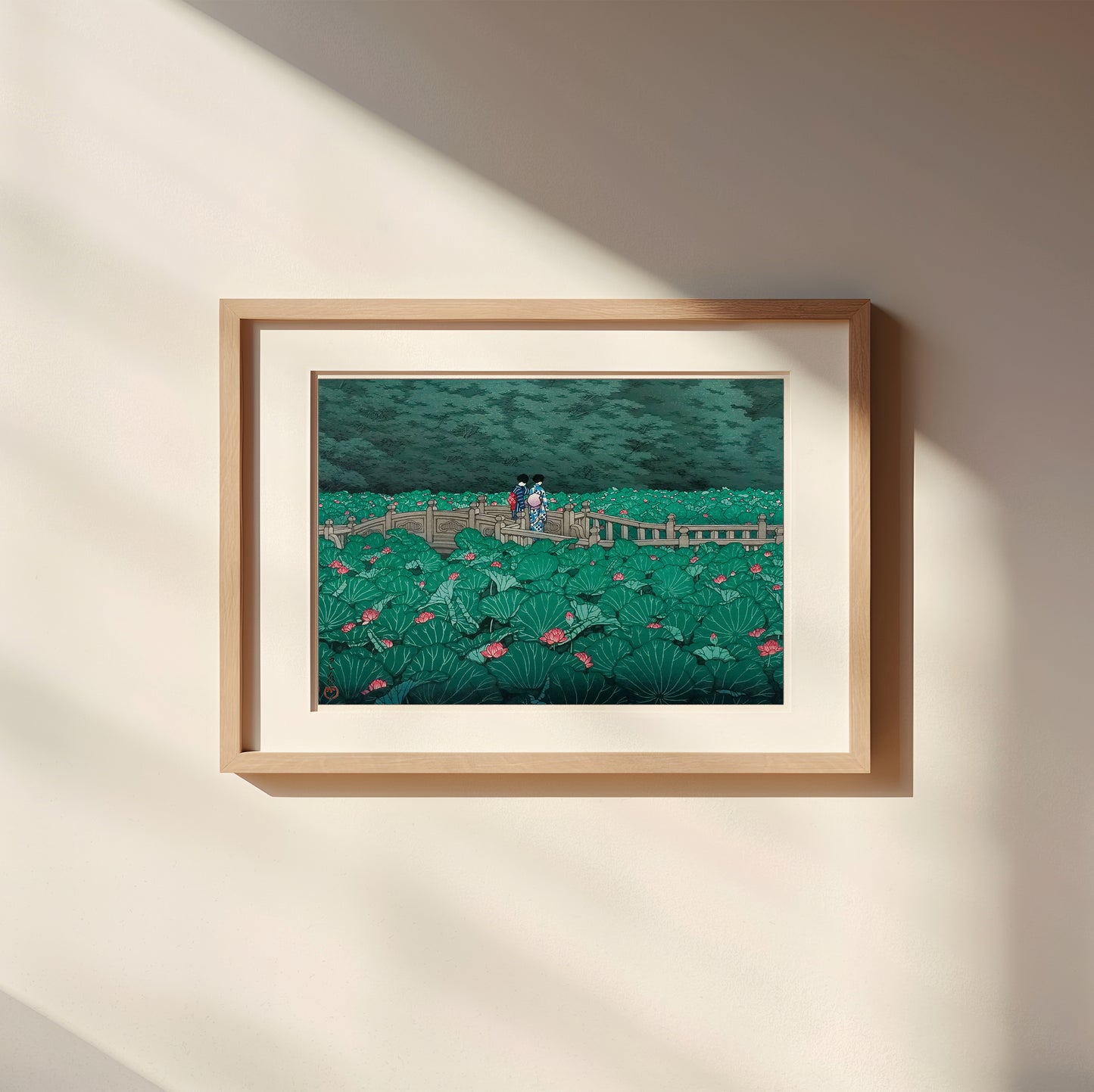 2枚セット＋フレーム1個　自由選択 /  川瀬巴水  A4サイズ フレーム入(IKEA)　国内販売のみ