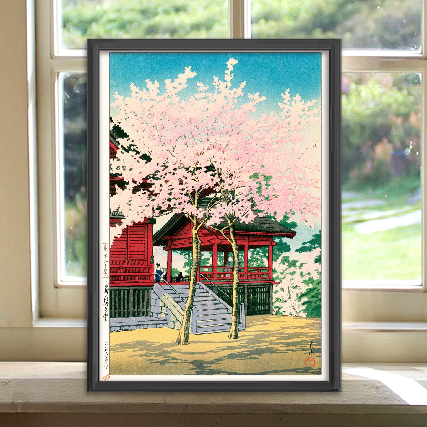 2枚セット＋フレーム1個　自由選択 /  川瀬巴水  A4サイズ フレーム入(IKEA)　国内販売のみ