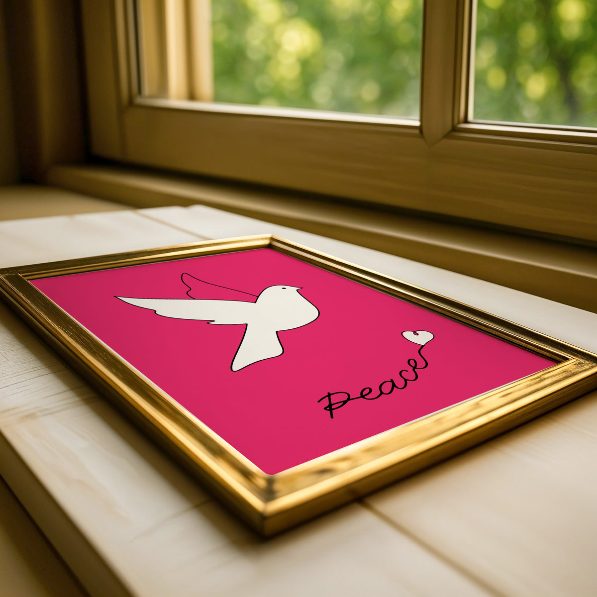 ピース&ピンク「Peace with Pink」A3