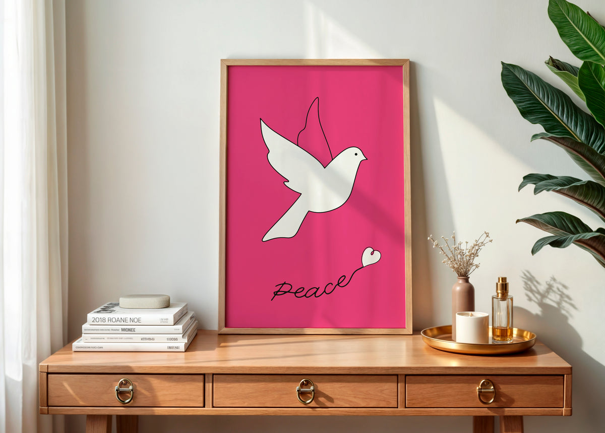 ピース&ピンク「Peace with Pink」A3