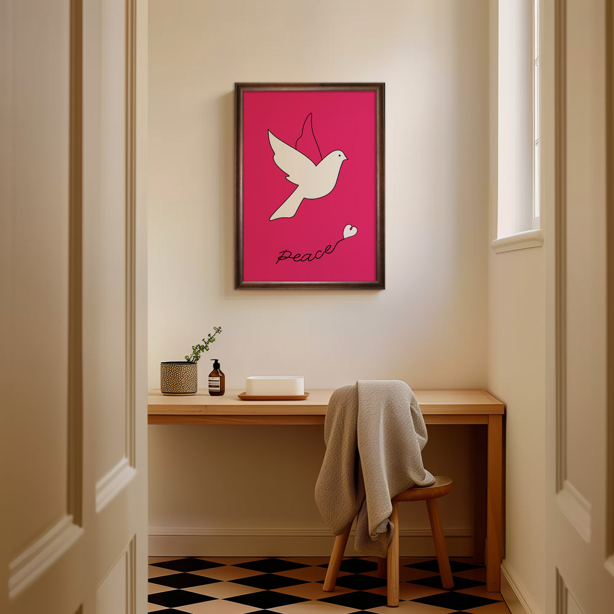 ピース&ピンク「Peace with Pink」A3