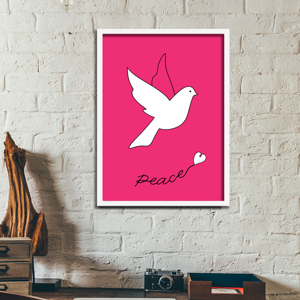 ピース&ピンク「Peace with Pink」A3