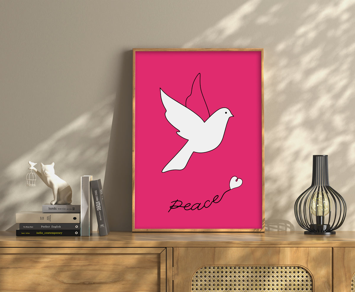 ピース&ピンク「Peace with Pink」A3