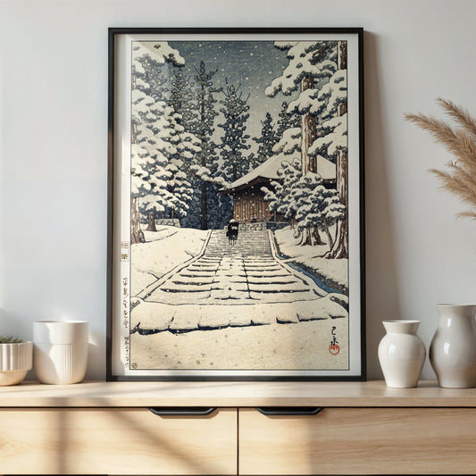 Hiraizumi Shrine(A3 )- Kawase Hasui