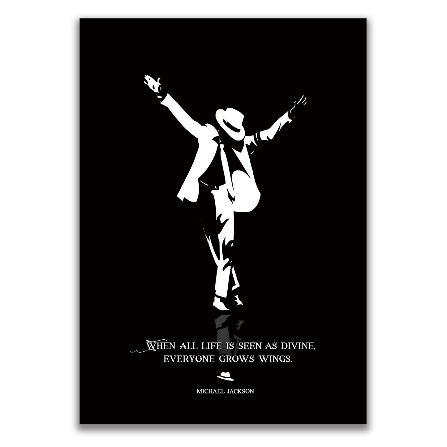 P-14 マイケル・ジャクソン 名言「Everyone Grows Wings.」A3