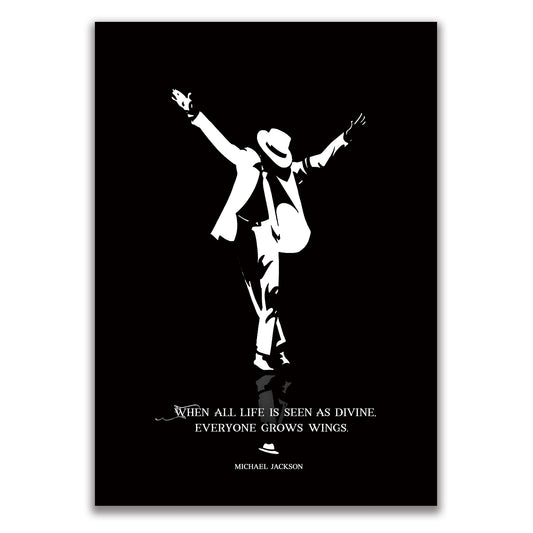 P-14 マイケル・ジャクソン 名言「Everyone Grows Wings.」A3