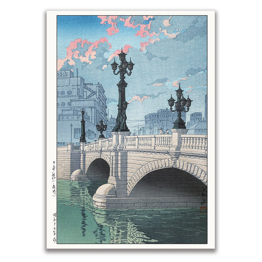 Nihonbashi-Bridge (A3 )- Kawase Hasui