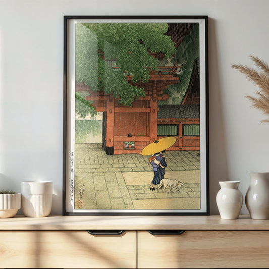 "Sanno with May Rain" 1919 (A3 )- Kawase Hasui