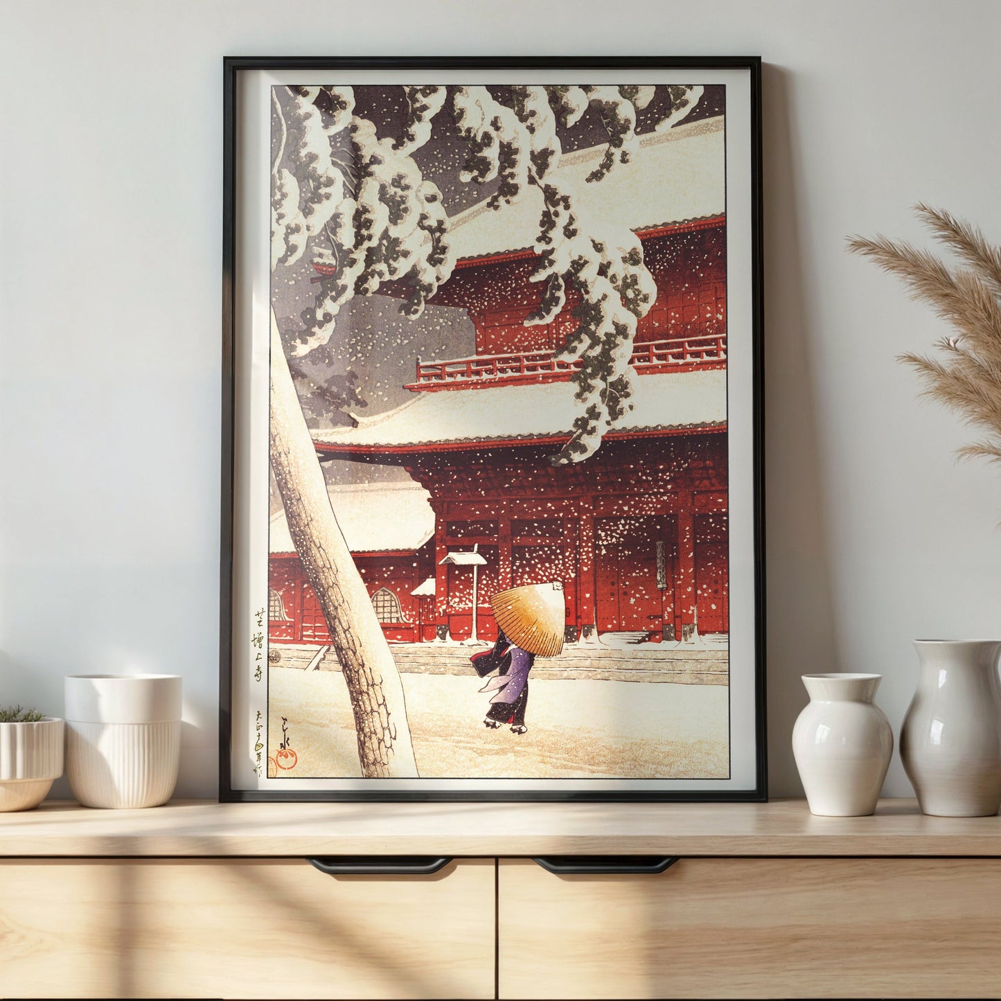S-12 芝増上寺（1925）A3  川瀬巴水