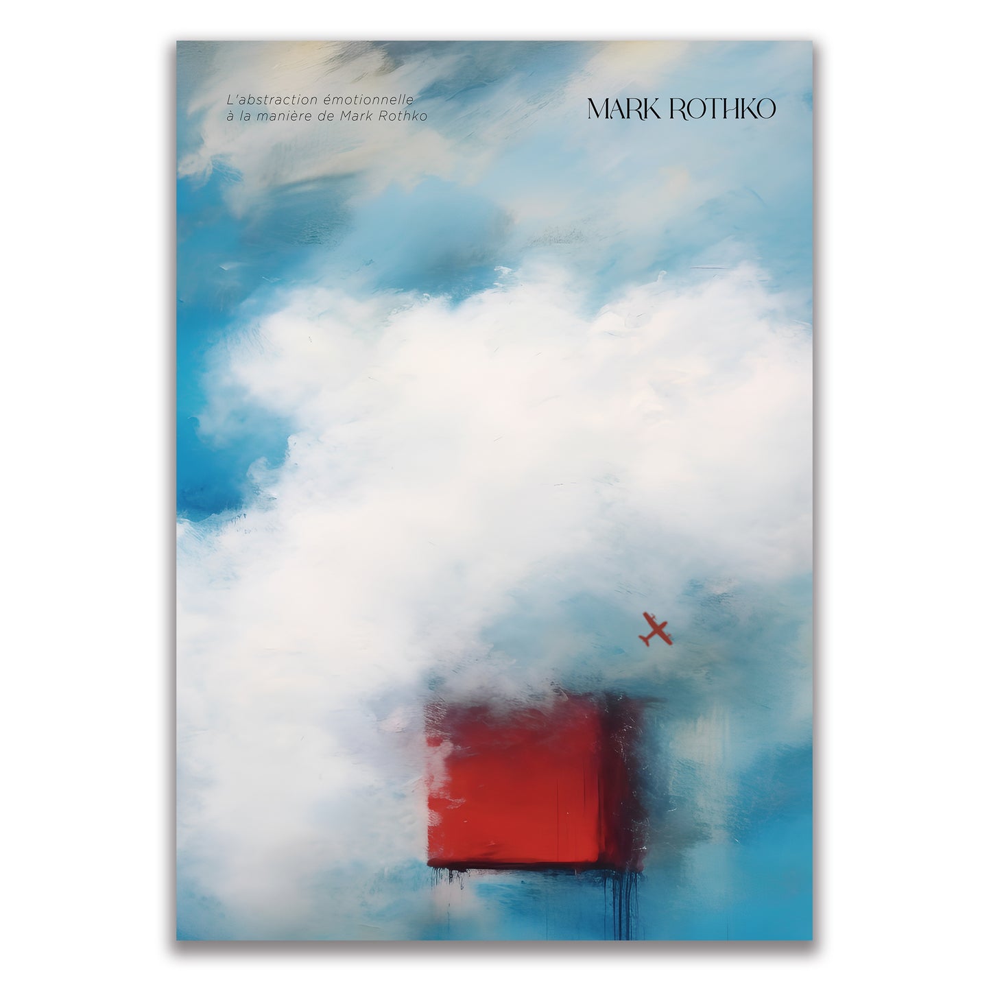 P-29  スカイブルー  空色の絵画〈Serenity in Color〉  A3