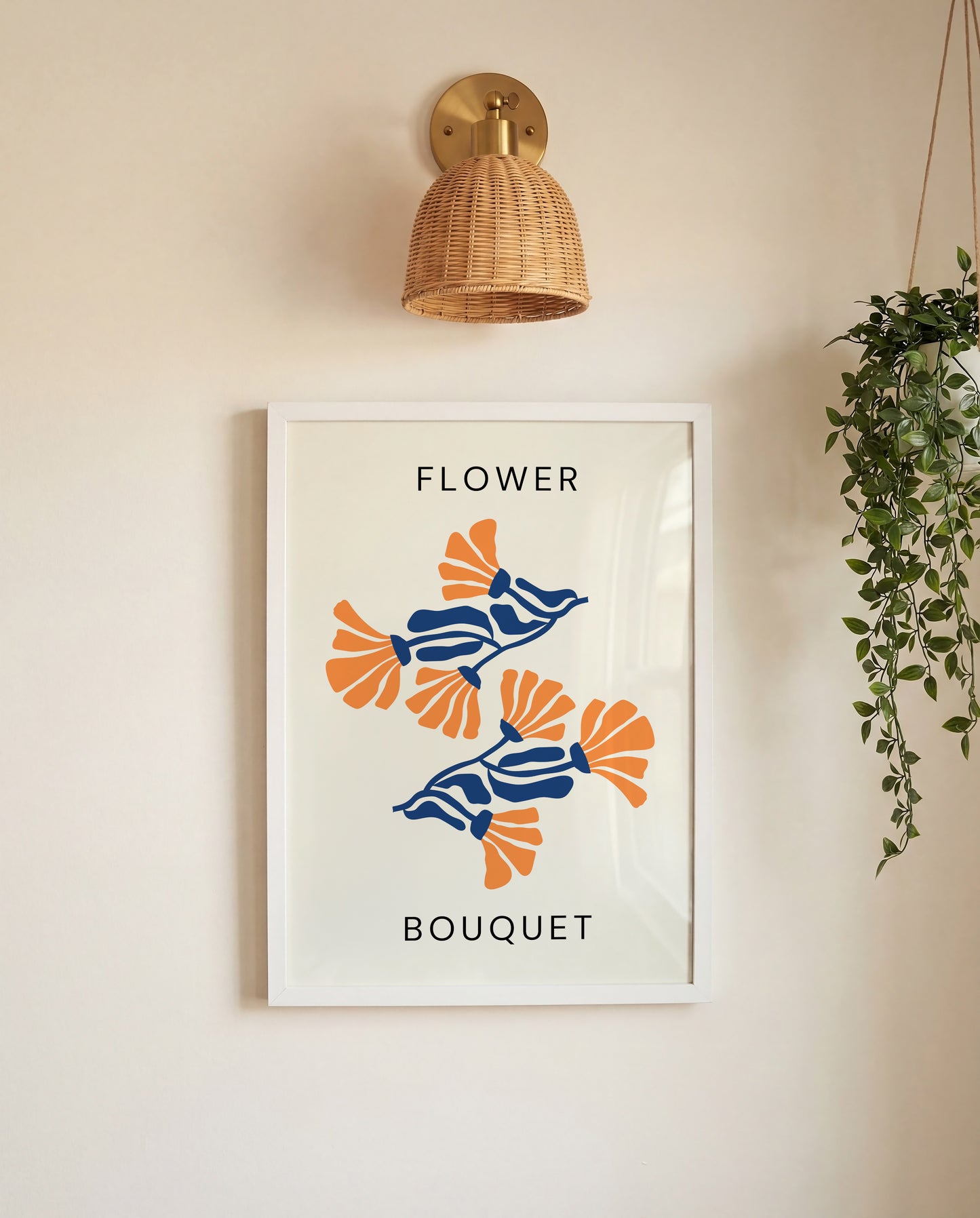 オレンジのブーケ《Flower Bouquet》  A4