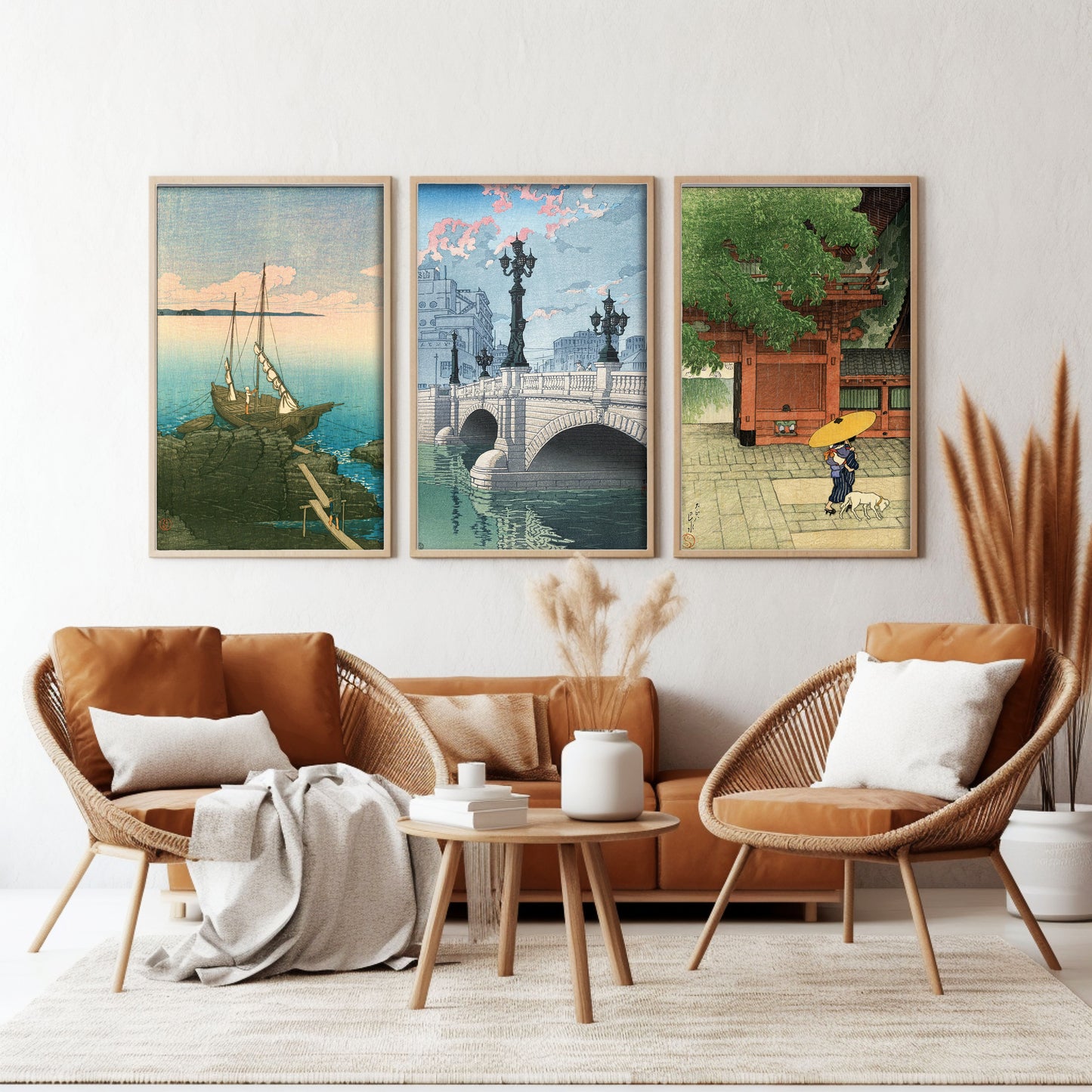 Set of 3  from 11 prints (A3 )- Kawase Hasui
