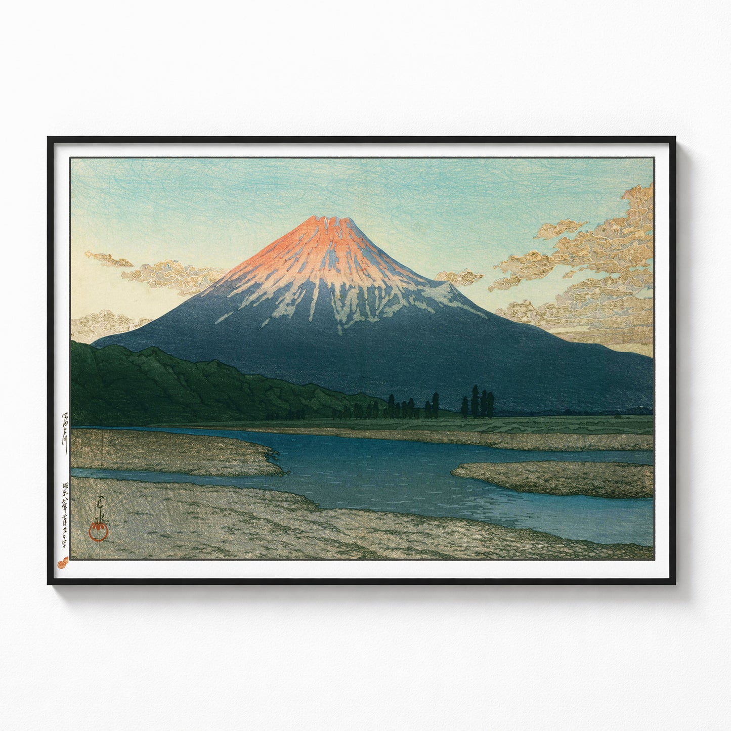 旅情詩人  22枚セット  川瀬巴水  A4サイズ   木版画複製 　日本製