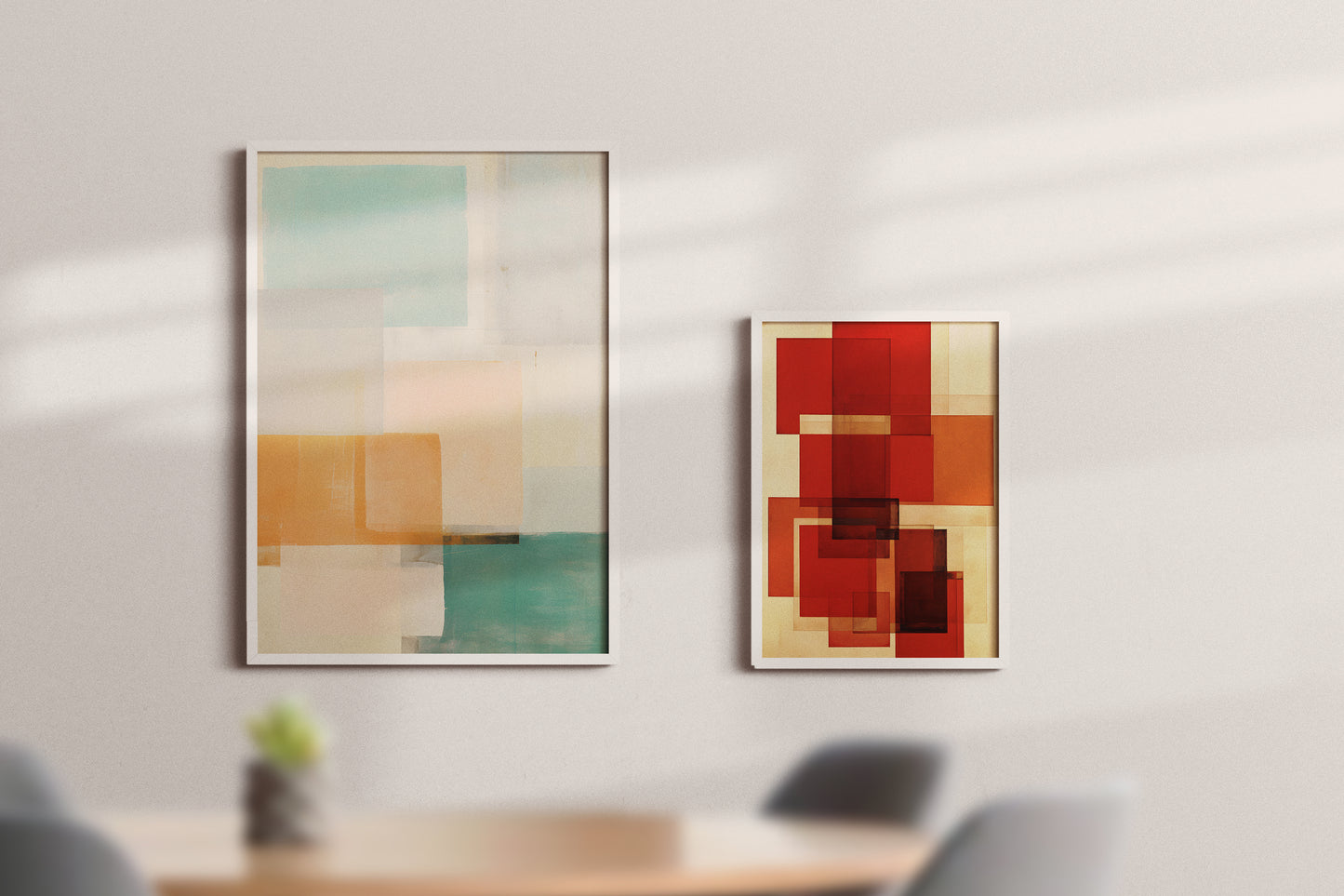 P-18  昭和モダン《Abstract Art》 A3 A4 2枚セット