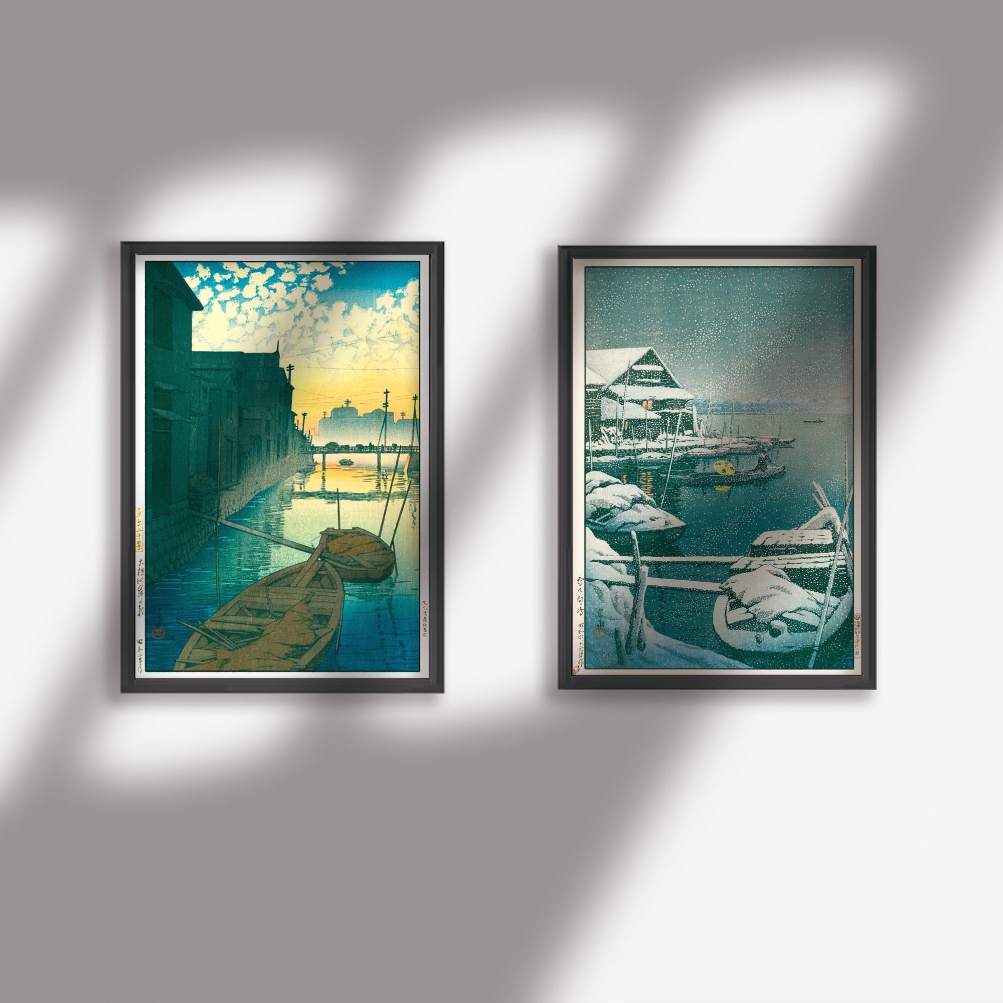 3枚セット16 種類より選択 A4 / 川瀬巴水 日本製 木版画複製 絵画 新