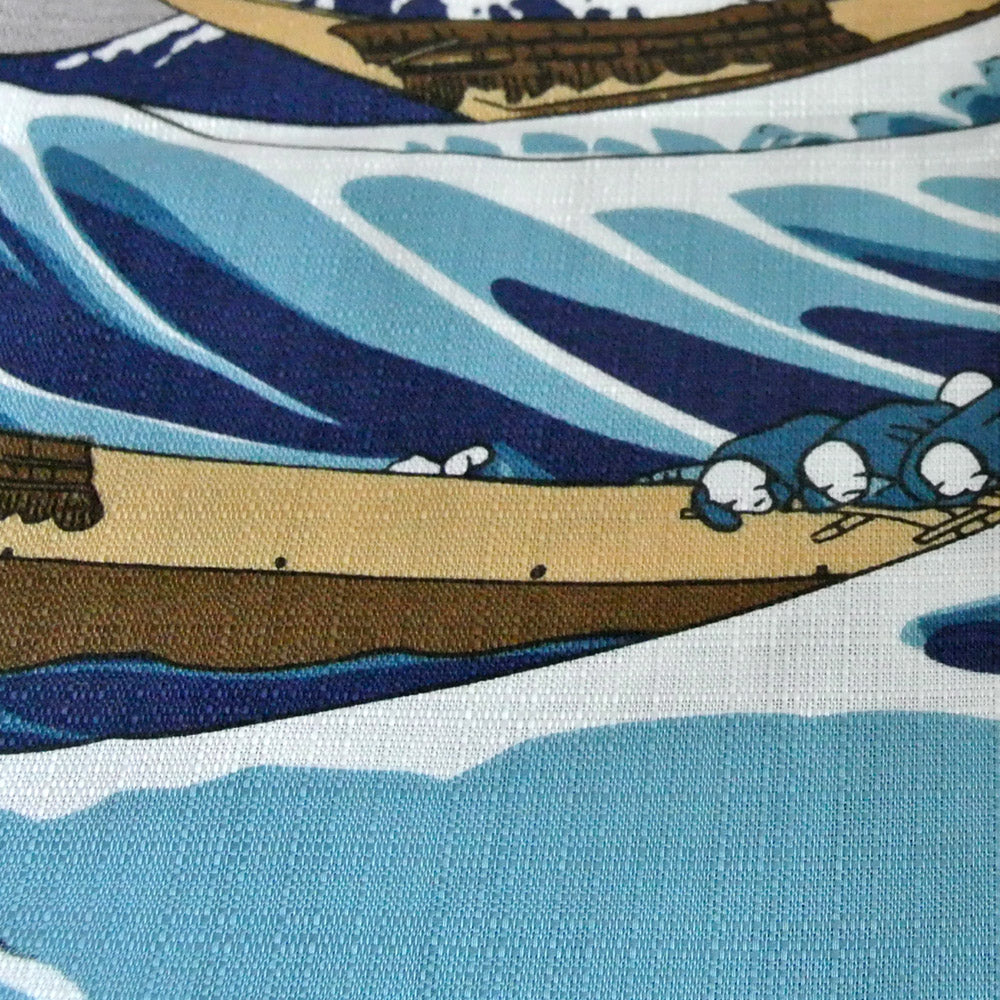The Great wave Furoshiki  70x 70 cm (27″ x 27″) 100%organic cotton - Hokusai Ukiyoe, Made in Japan