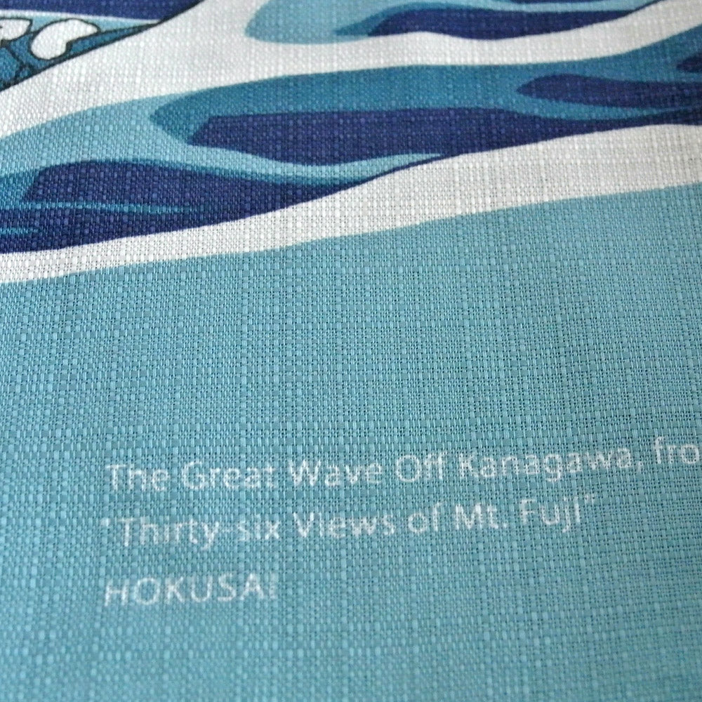 The Great wave Furoshiki  70x 70 cm (27″ x 27″) 100%organic cotton - Hokusai Ukiyoe, Made in Japan