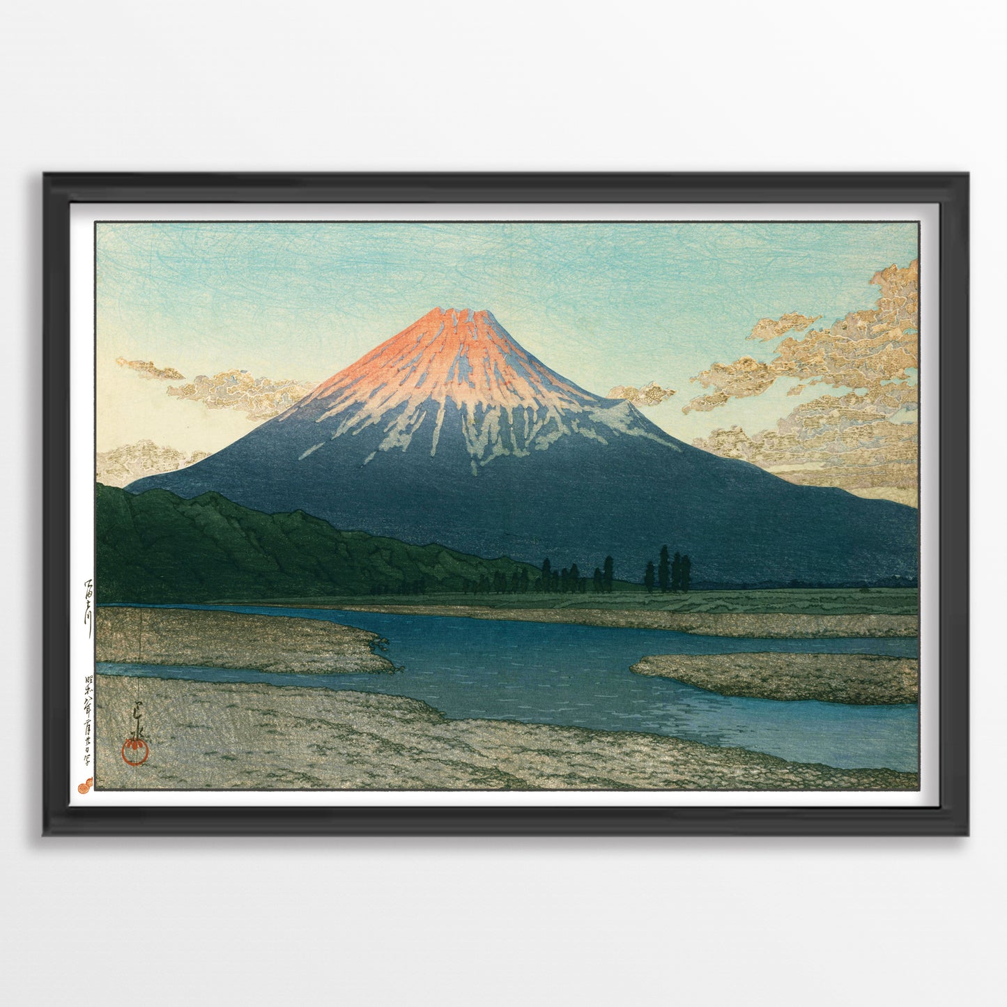 2枚セット＋フレーム1個　自由選択 /  川瀬巴水  A4サイズ フレーム入(IKEA)　国内販売のみ