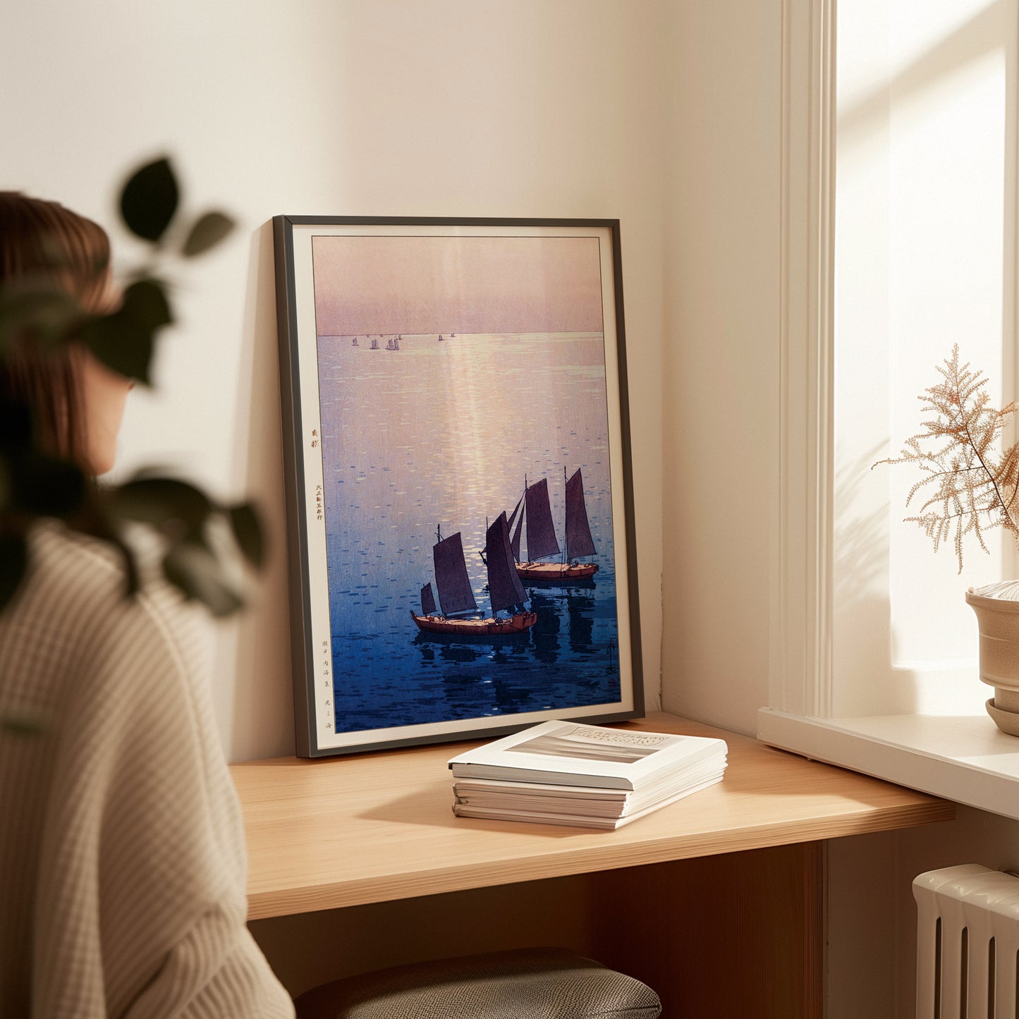 光る海　（瀬戸内海集より） A3 / 吉田博 木版画複製