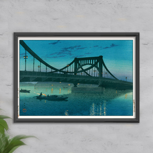 Spring moon  A4 - Kawase Hasui