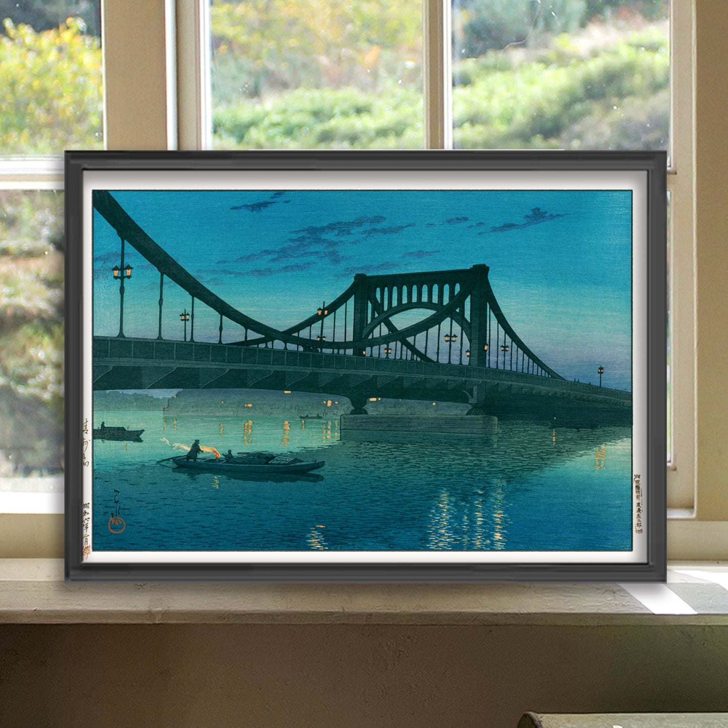 2枚セット＋フレーム1個　自由選択 /  川瀬巴水  A4サイズ フレーム入(IKEA)　国内販売のみ