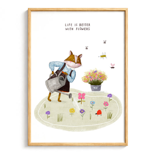 Life is better with flowers   A4