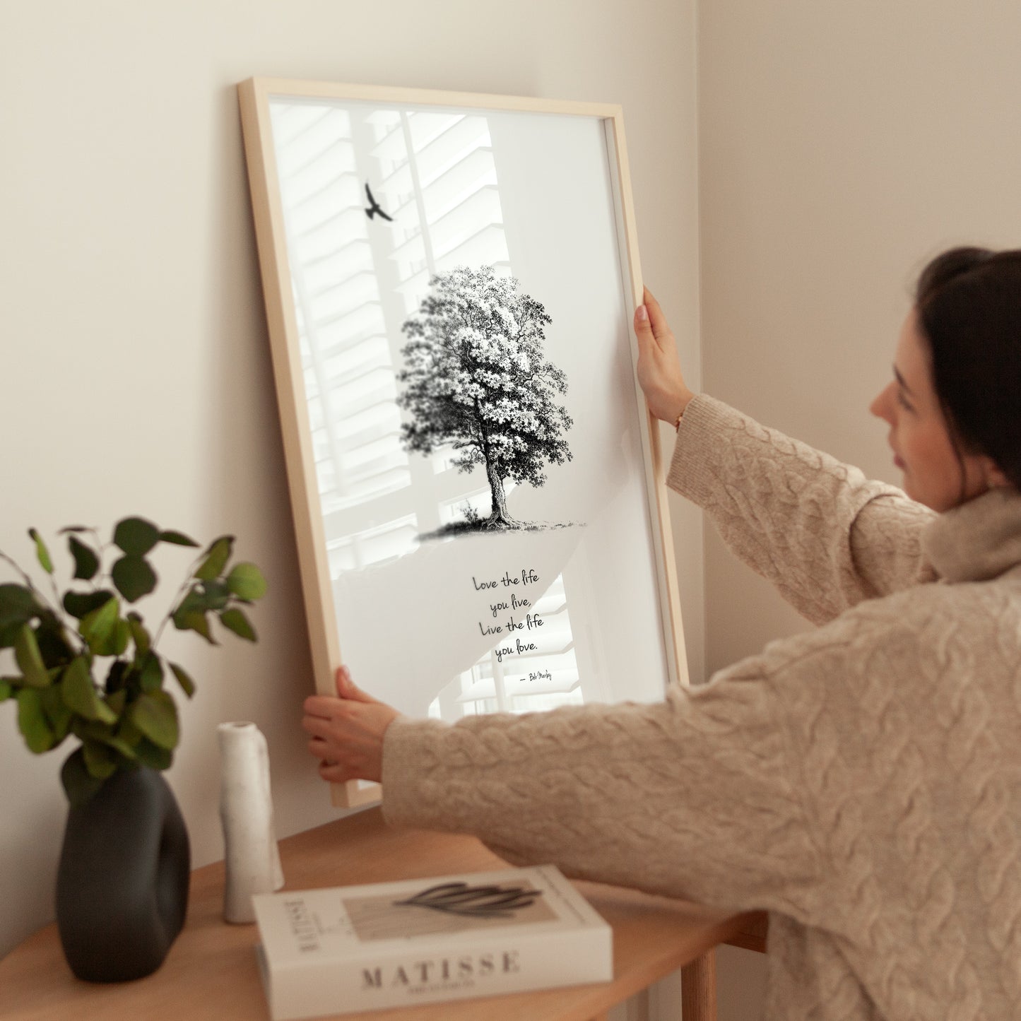 ボブ・マーリー 名言「Love the life you live」 A3 アートポスター 日本製