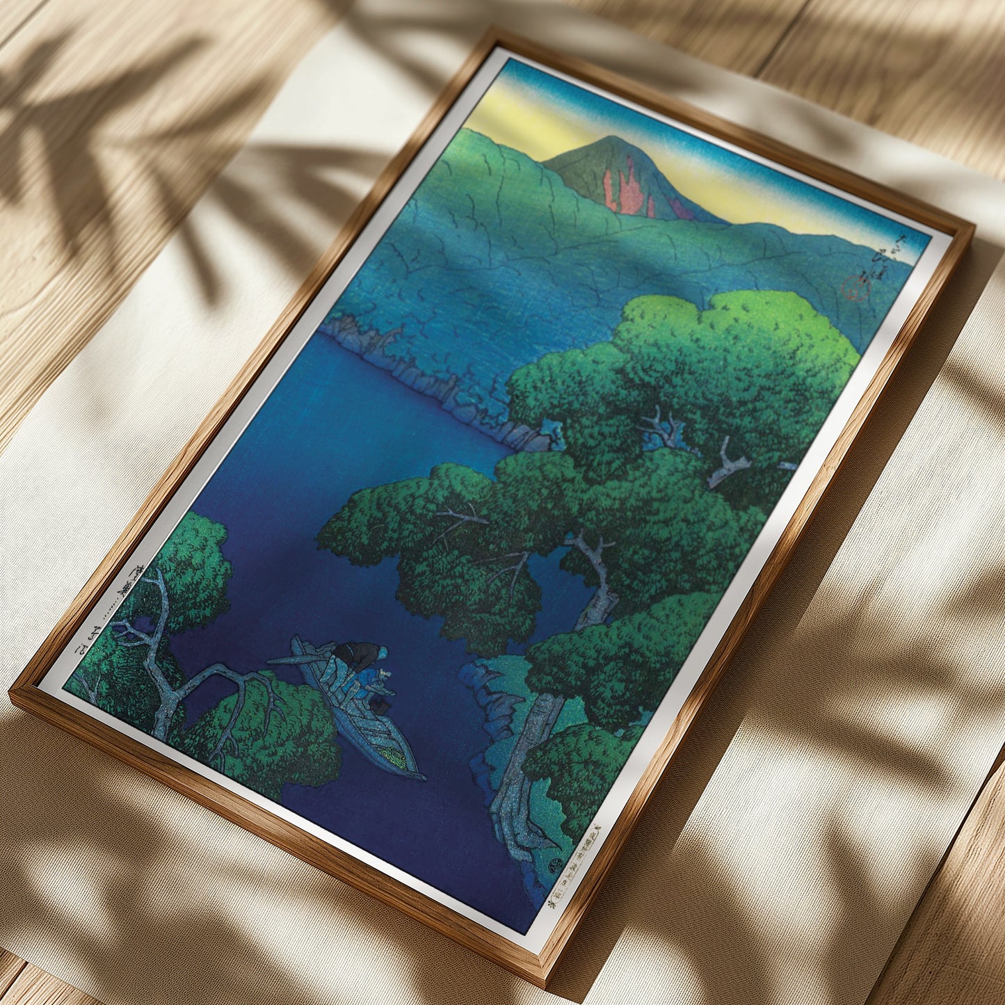 陸奥蔦沼　(1919) A3 木版画複製 /  川瀬巴水