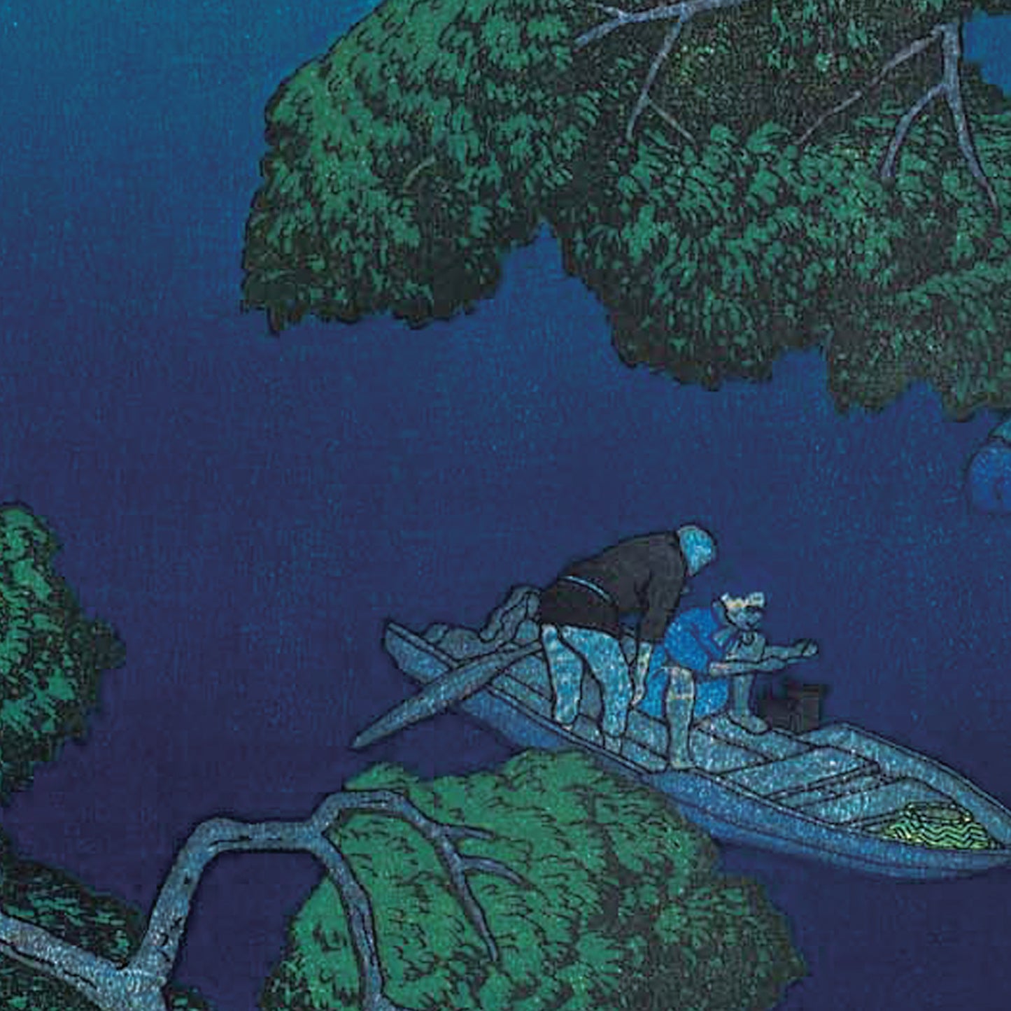 陸奥蔦沼　(1919) A3 木版画複製 /  川瀬巴水