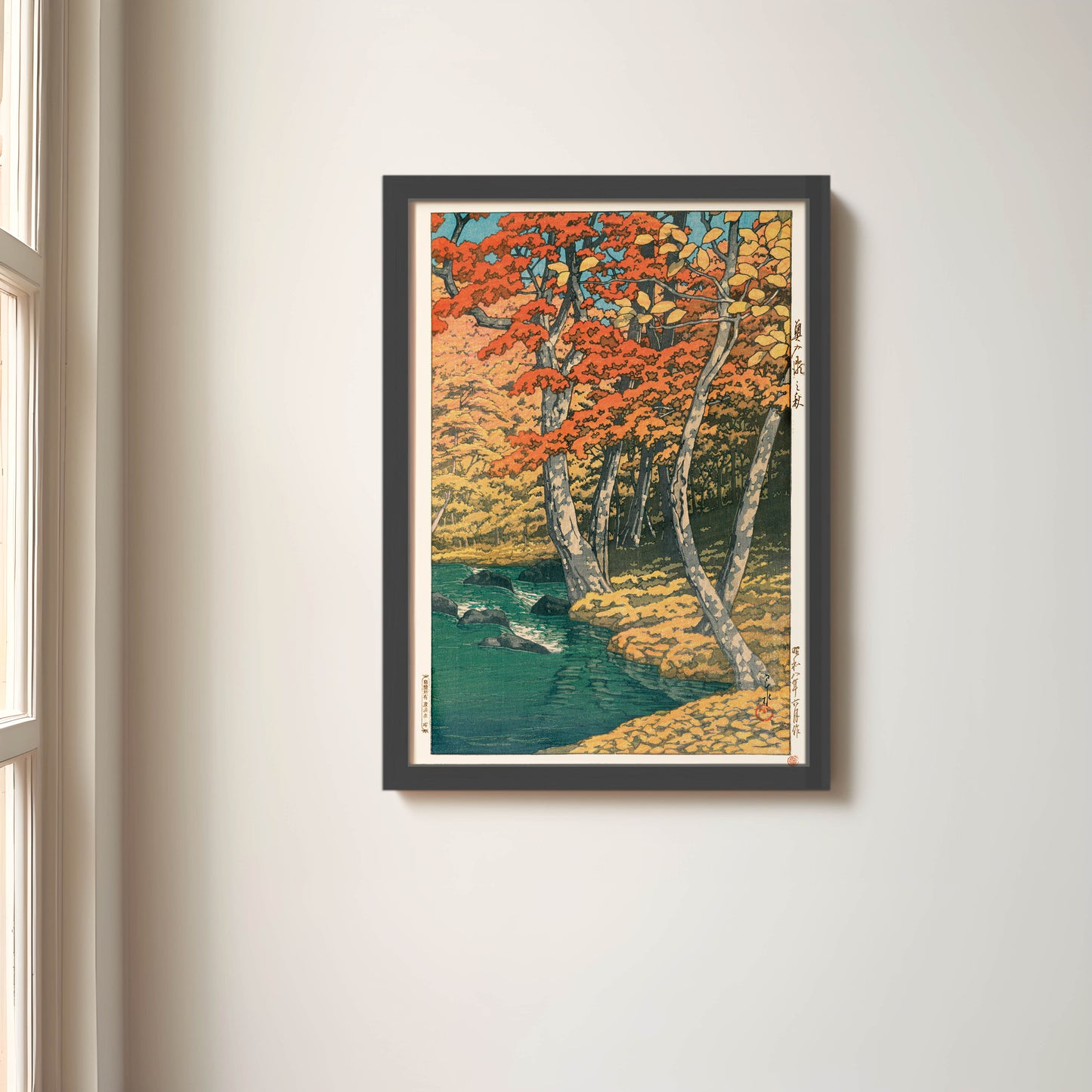 Autumn in OiraseA4 - Kawase Hasui