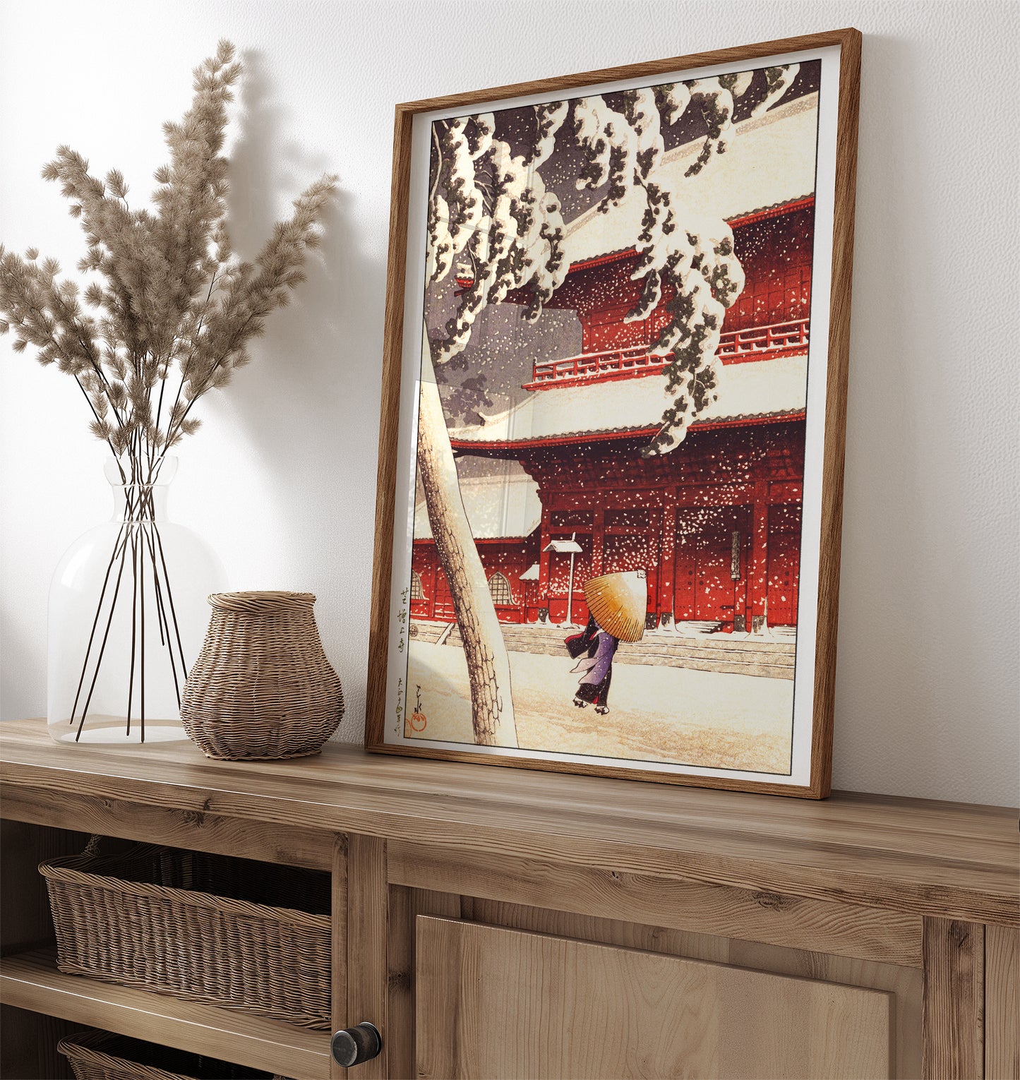 001 Set of 3 「Shrines in Japan」 (A3)size / Kawase Hasui ,made in Japan