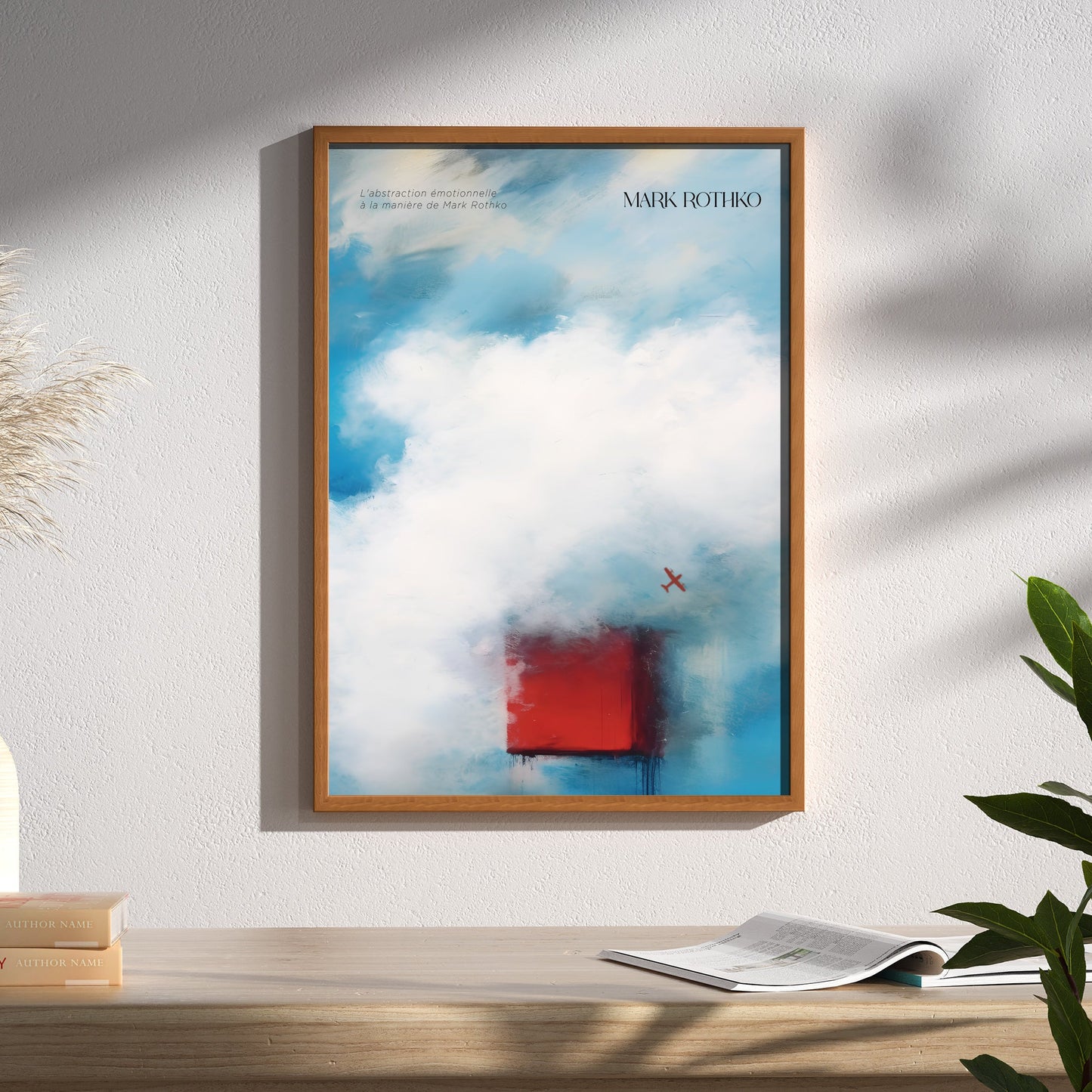 P-29  スカイブルー  空色の絵画〈Serenity in Color〉  A3