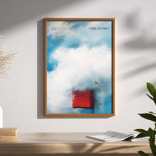 P-29  スカイブルー  空色の絵画〈Serenity in Color〉  A3