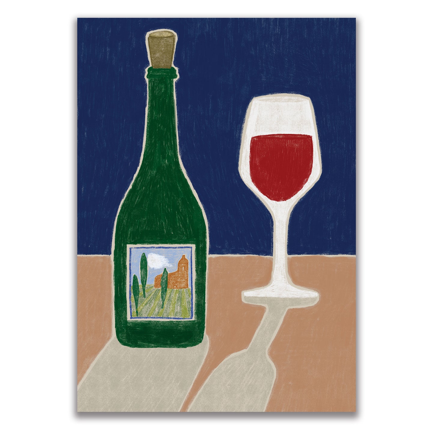 P-07  葡萄畑の贈り物《Vino Rosso》 A3