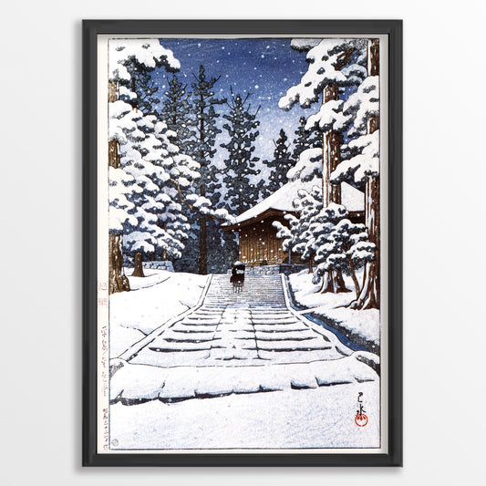  Konjikidou Hiraizumi (last work) A4 - Kawase Hasui