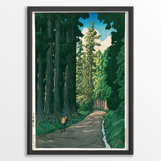 Nikko Road A4 - Kawase Hasui